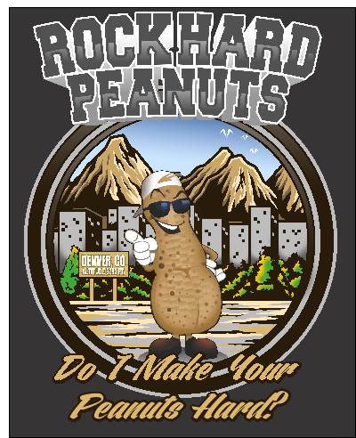 Rocky Mountain Designs – Rock Hard Peanuts Tees