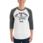 Ride 'Em Snowboarder-3/4 sleeve raglan shirt