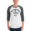 Ride 'Em Snowboarder-3/4 sleeve raglan shirt