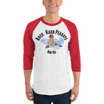Ride 'Em Snowboarder-3/4 sleeve raglan shirt