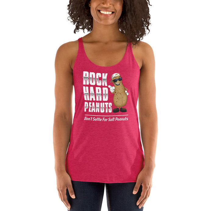 Don't Settle for Soft Peanuts-Women's Racerback Tank