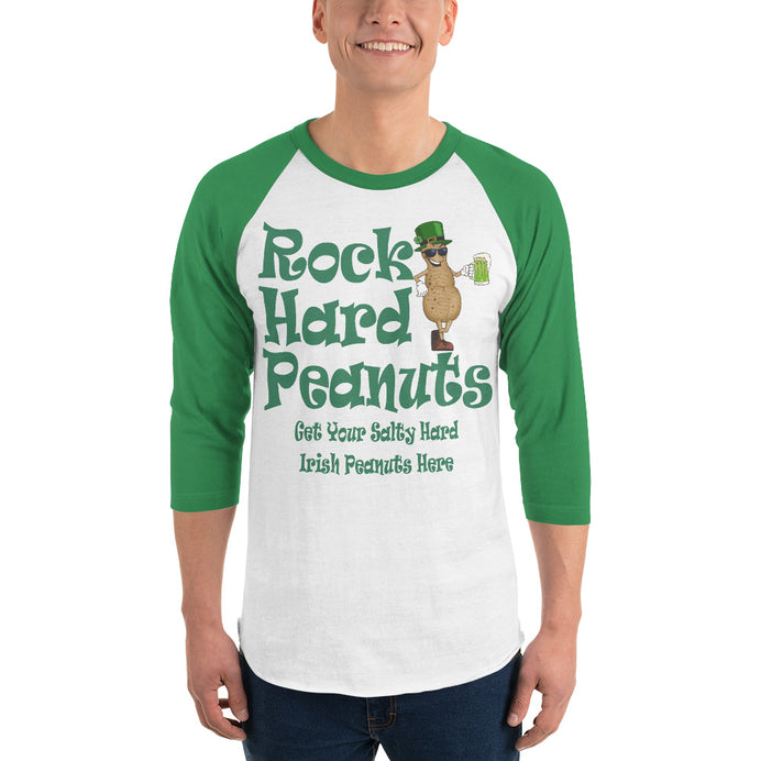 Get Your Salty hard Peanuts Here: 3/4 sleeve raglan shirt