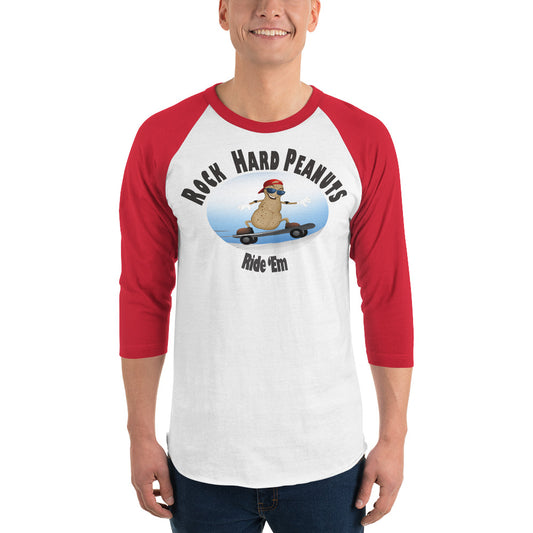 Ride 'Em Skateboard-3/4 sleeve raglan shirt