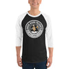 Sawtooth with color peanut and beer-3/4 sleeve raglan shirt