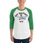 Ride 'Em Snowboarder-3/4 sleeve raglan shirt