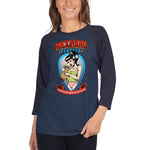 Your Peanuts Should Be In My Mouth-3/4 sleeve raglan shirt