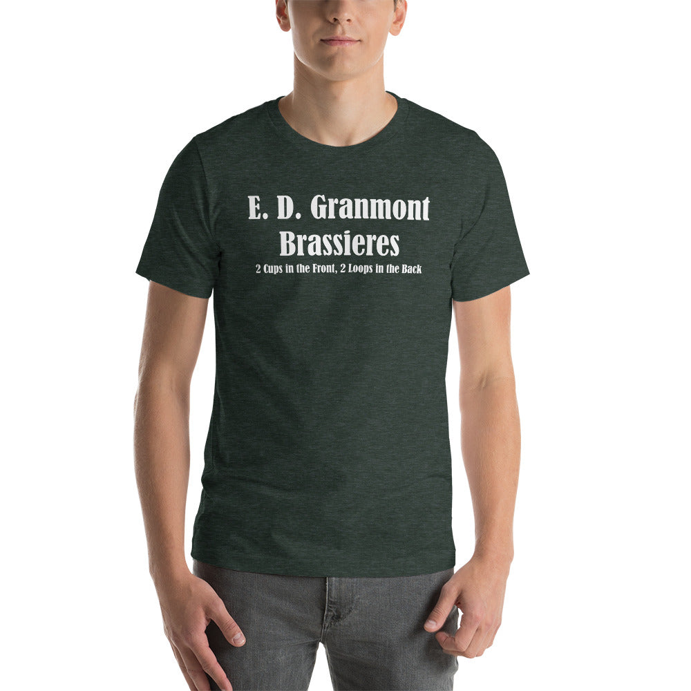 E.D. Granmont Brassieres-Short-Sleeve Unisex T-Shirt