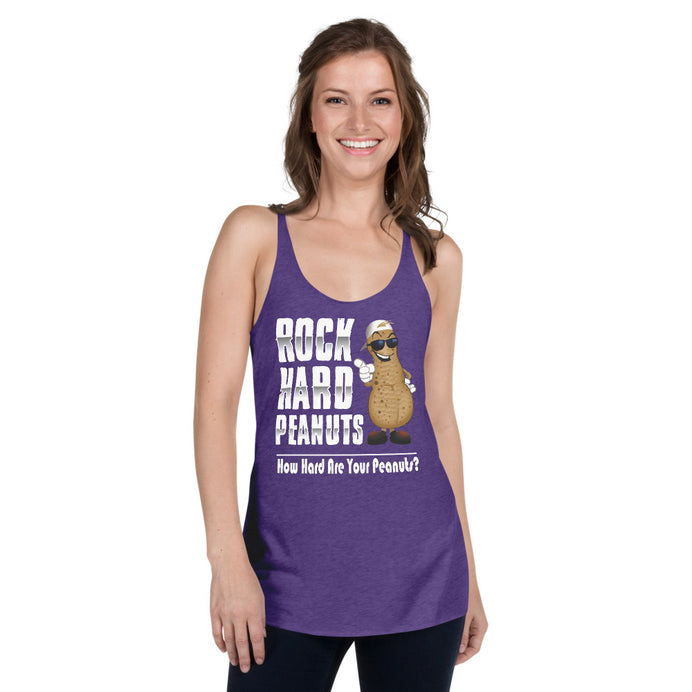 How Hard Are Your Peanuts: Big Peanut-Women's Racerback Tank