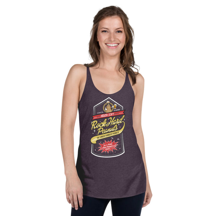 Arrowhead-Longest Hardest/Do I Make Your Peanuts Hard?: Women's Racerback Tank