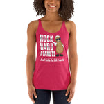 Don't Settle For Soft Peanuts: Big Peanut-Women's Racerback Tank